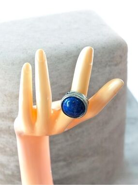 Bold Lapis Blue Statement Ring